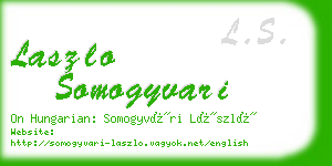 laszlo somogyvari business card
